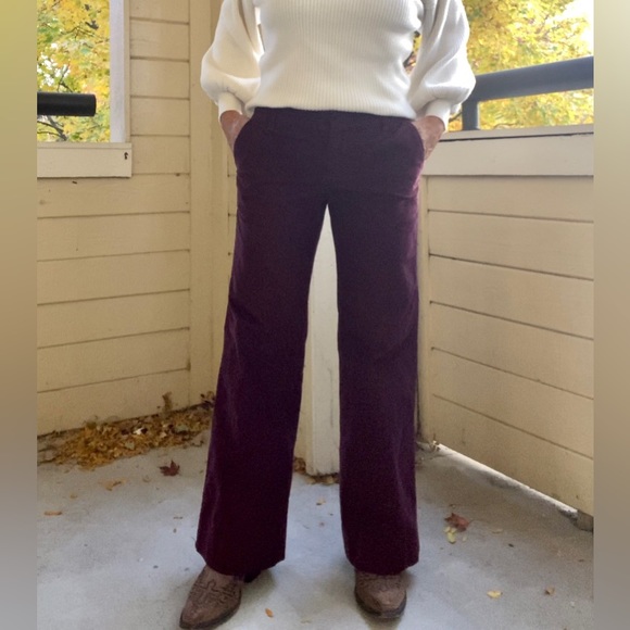 Gap Corduroy Pants (color is like a deep plum) - Picture 1 of 6